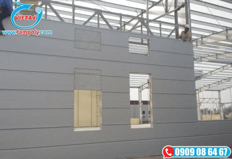 Tấm tường Panel Acotec làm nhà ở tạm