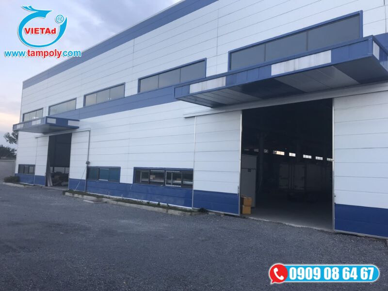 Vách ngăn panel thi công cách nhiệt nhà xưởng