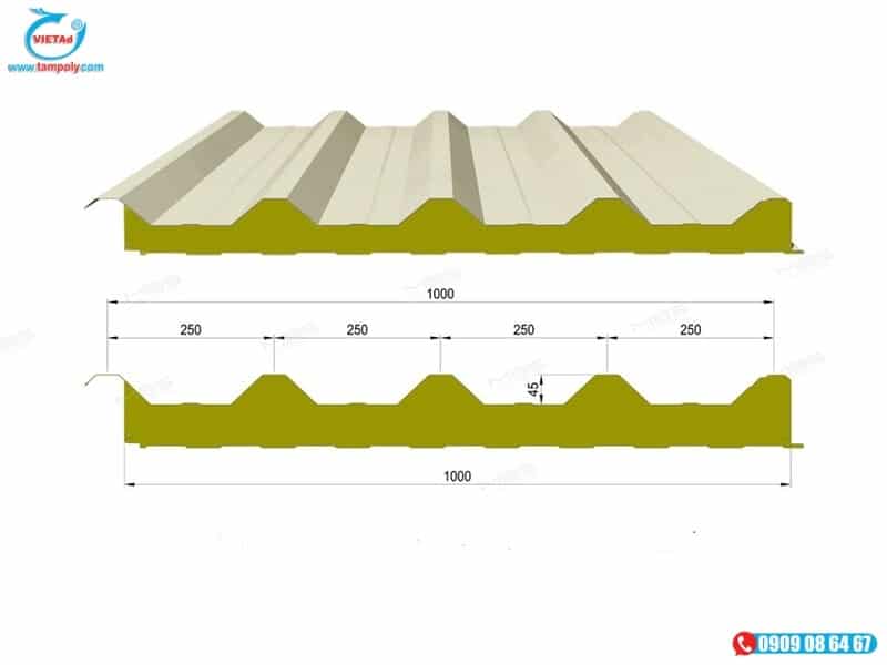 Thông số tấm panel mái