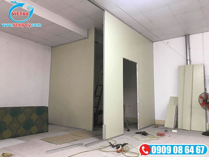 Thi công vách ngăn Panel cách nhiệt