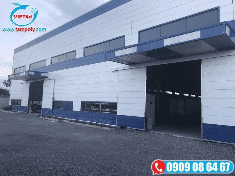 Nhà xưởng sử dụng tấm vách panel EPS cách nhiệt – giải pháp thi công hiệu quả từ Vật Liệu Tấm QCV