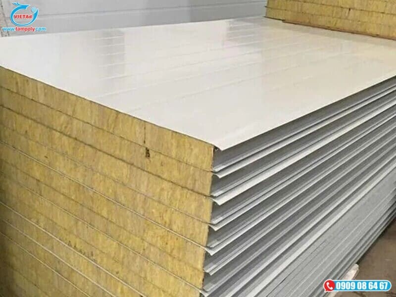 Tấm Panel Rockwool Làm Vách