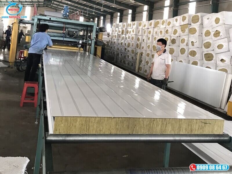 Quy Trinh San Xuat Panel Rcokwool