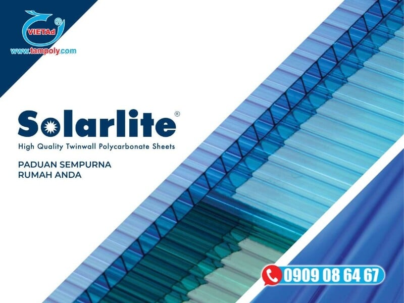 Thương hiệu tấm Poly Solarlite đang rất được ưa chuộng trên thị trường