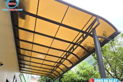 Cung Cấp Tấm Poly Đặc Ruột Lấy Sáng Làm Mái Che Chất Lượng