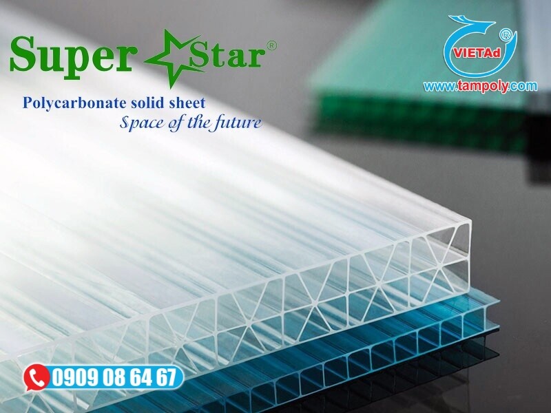 Tấm Polycarbonate Super Star có khả năng truyền sáng hiệu quả