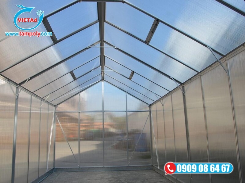 Nhà kính Polycarbonate Twinlite chống tia UV nhưng vẫn đảm bảo ánh sâng