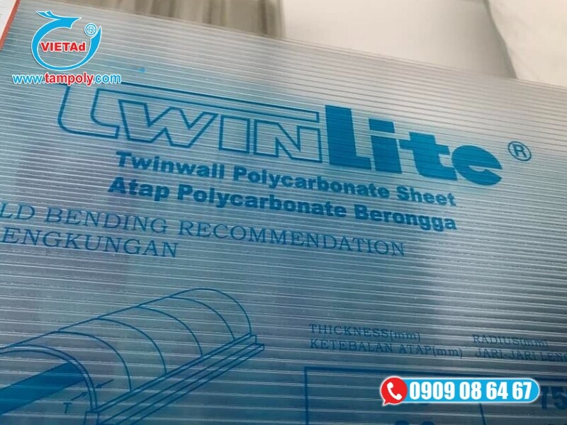Tấm Poly Twinlite chính hãng có chính sách ưu đãi, bảo hành rõ ràng