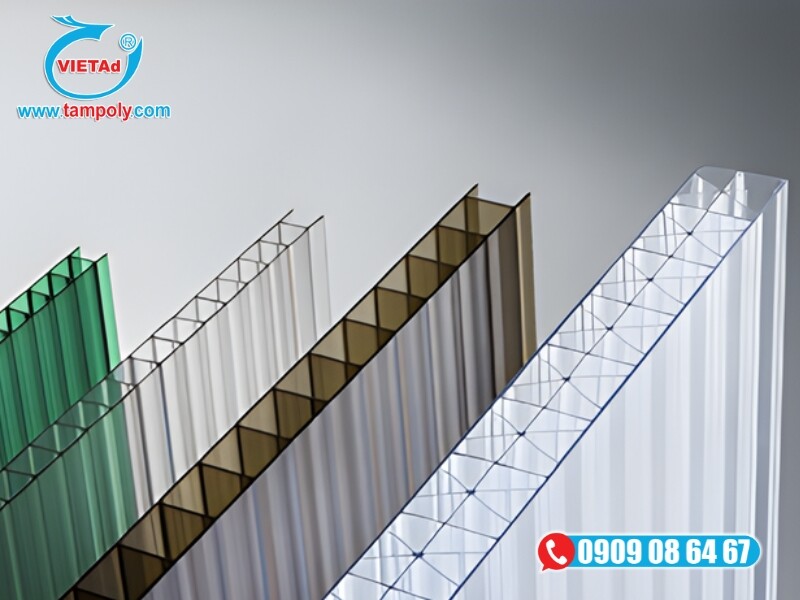 Vật liệu tấm QCV cung cấp tấm Poly Twinlite nhập khẩu chính hãng, chống tia UV