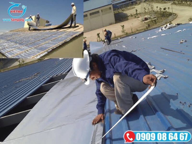 Thi công mái Panel cách nhiệt với vật liệu chống thấm, đảm bảo độ bền và hiệu quả