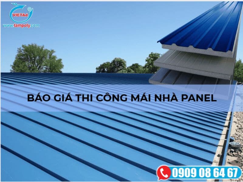 Mái nhà panel ngoài thực tế