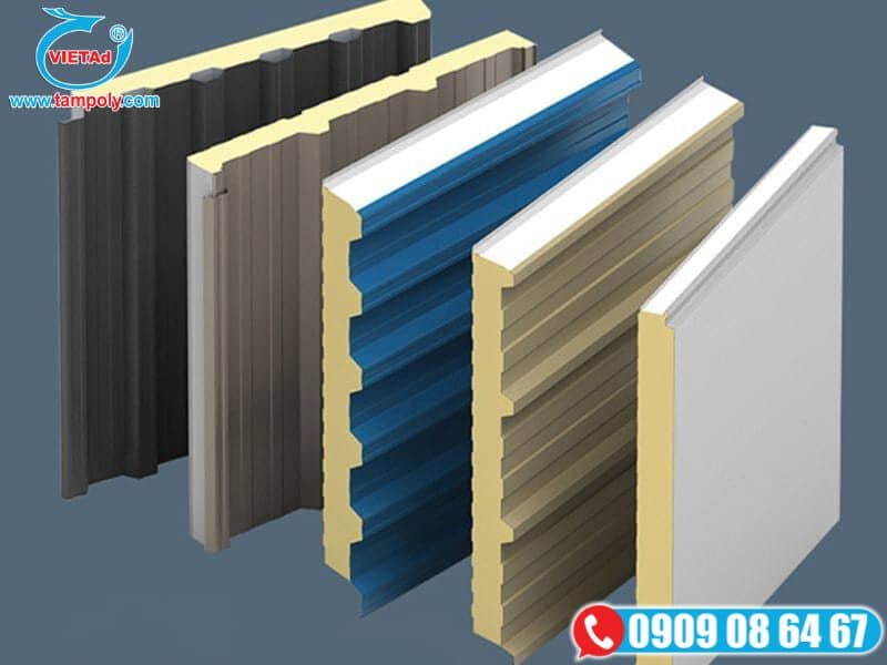 Các tấm vách Panel PU cách nhiệt 