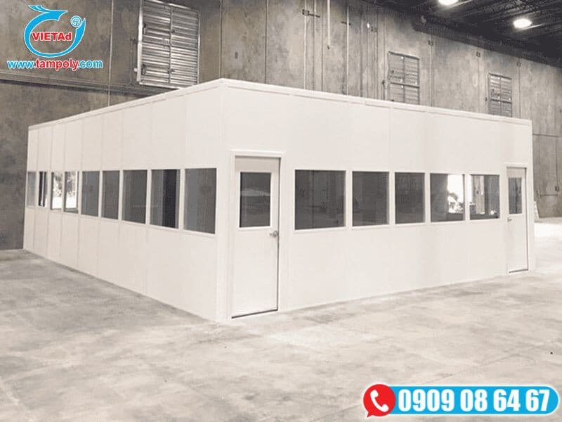 Thi công làm kho xuongr bằng panel cách nhiệt