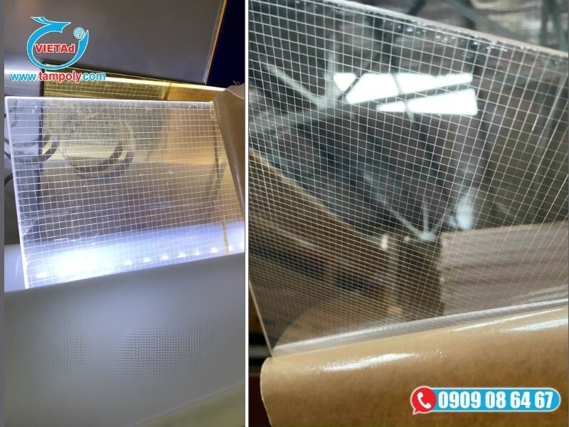 Tấm mica dẫn sáng với nhiều ứng dụng phổ biến