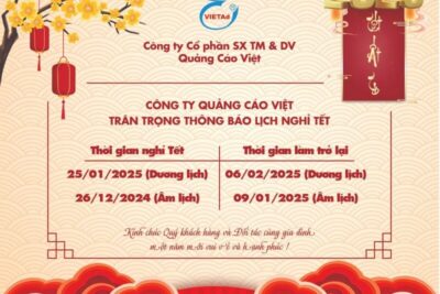 Vật Liệu Tấm QCV Thông Báo Lịch Nghỉ Tết Nguyên Đán 2025