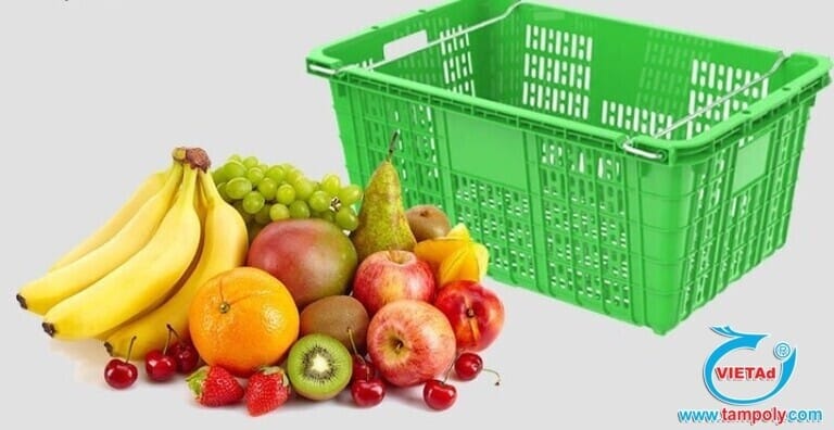 Chất liệu của sọt nhựa hoa quả