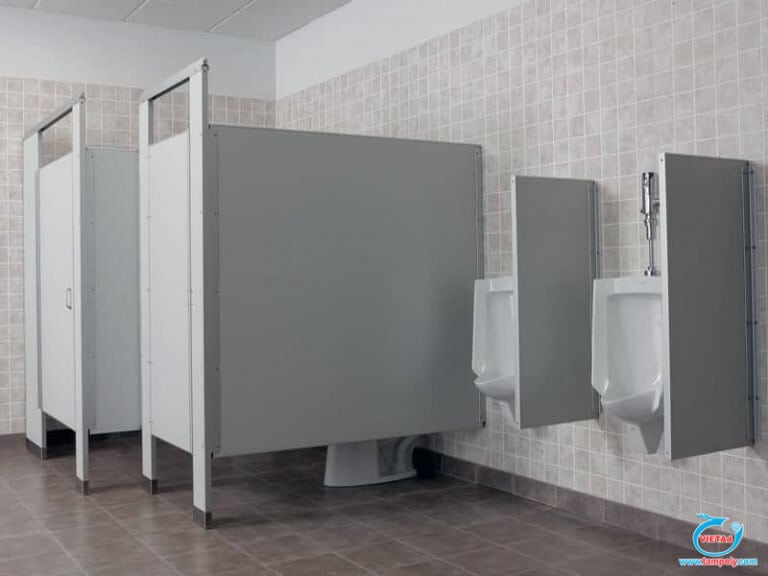 Vách ngăn nhà vệ sinh nam cho khu vực tiểu tiện và đa năng