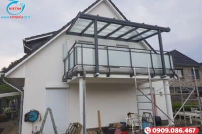 10+ mẫu mái ban công che nắng mưa đẹp và chất lượng