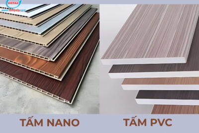 So sánh điểm khác biệt giữa tấm nhựa Nano và tấm PVC