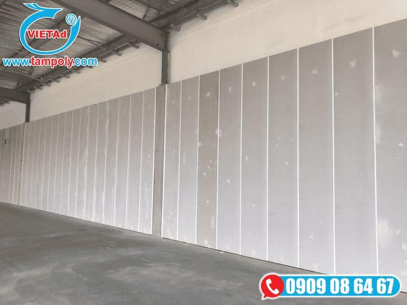 Tường vách ngăn công nghiệp làm từ tấm bê tông nhẹ lắp ghép