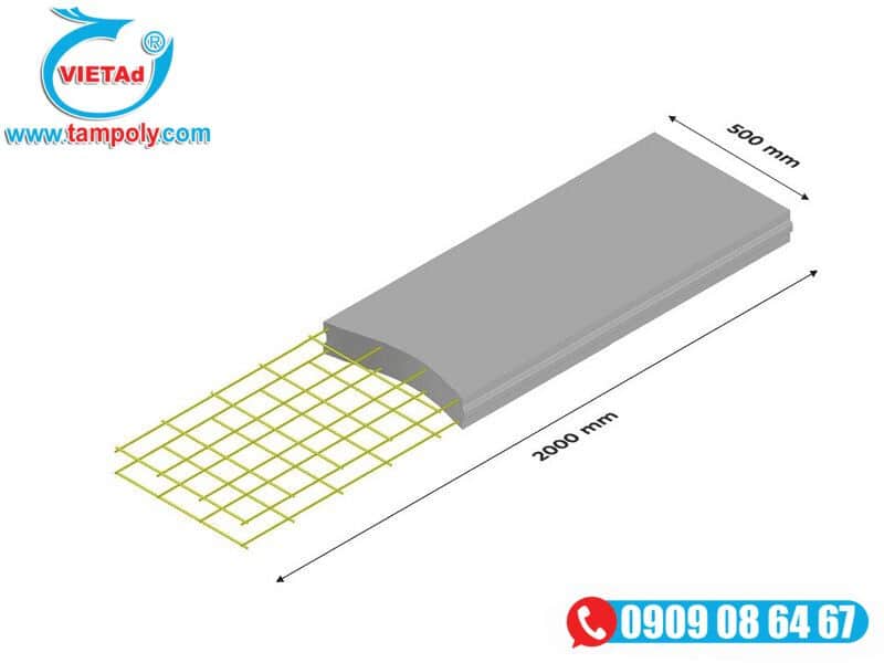 Kích thước tấm Panel bê tông nhẹ EPS
