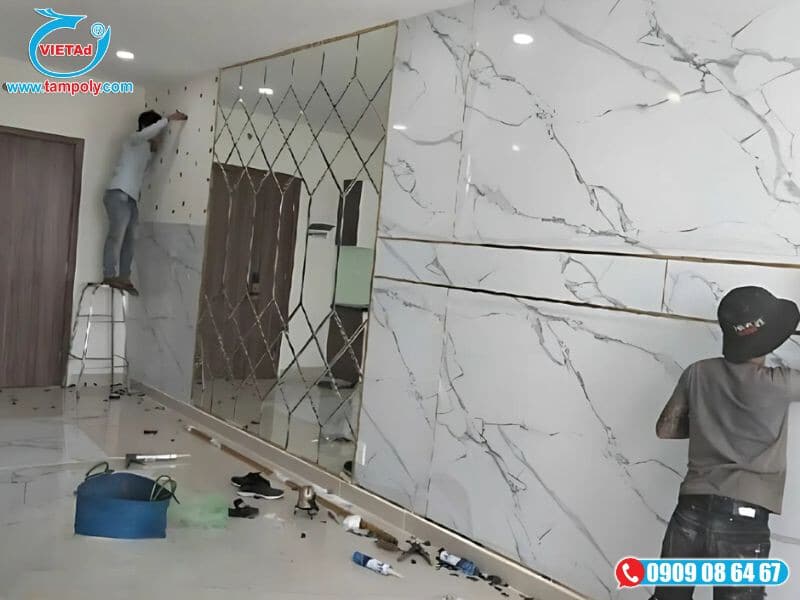 Lắp đặt tấm PVC cho văn phòng