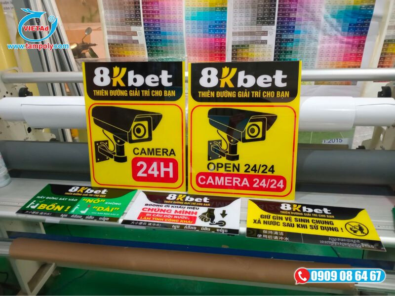 Biển cảnh báo chát liệu mica