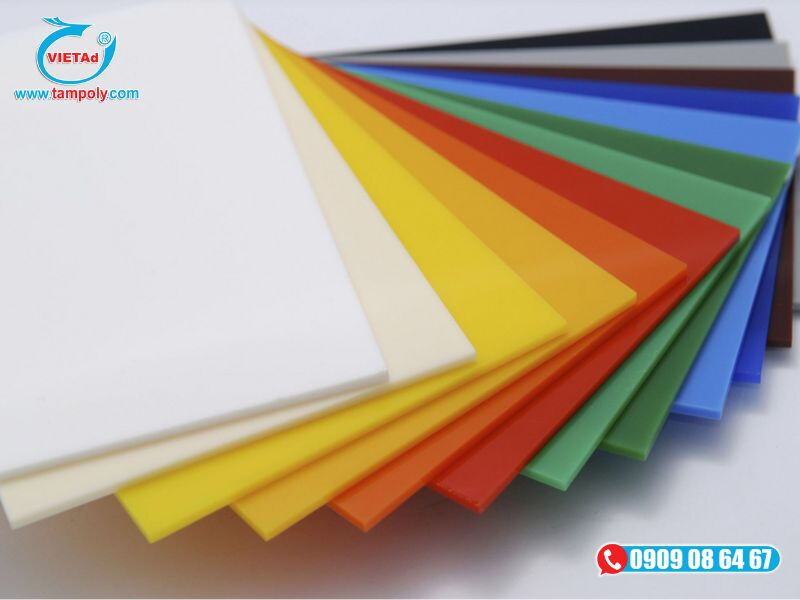 Tấm mica đa dạng màu sắc