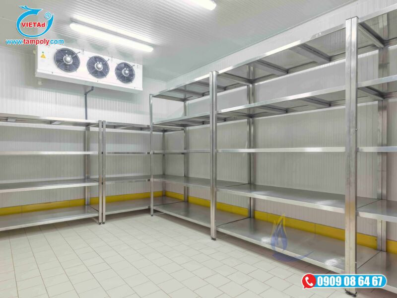 Inox được ứng dụng làm kệ đựng đồ