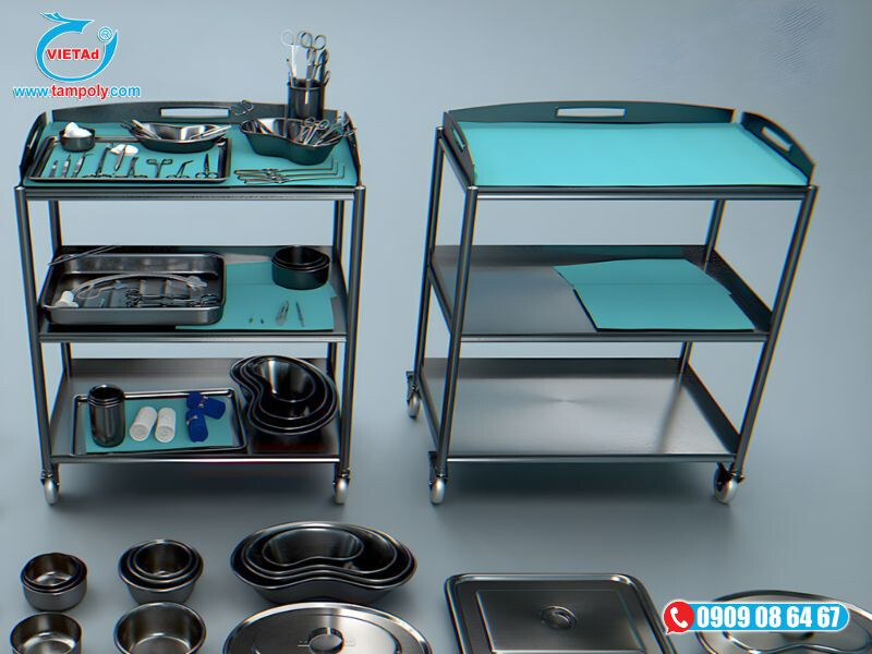 Tấm inox được gia công làm thiết bị y tế