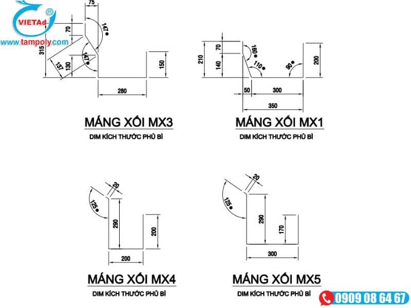 Cấu tạo của máng xối inox Hà Nội