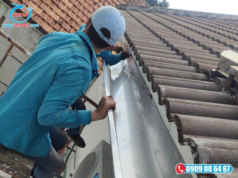 Gia công máng xối inox