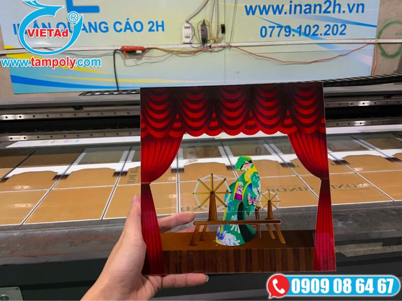 Mica trong in uv đẹp mắt, ấn tượng