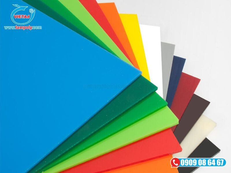 Tấm mica đa dạng màu sắc