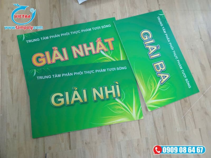 Tấm foam làm bảng trao giải thưởng