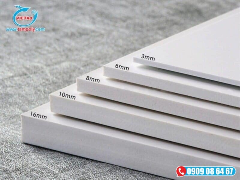 Cấu tạo của tấm nhựa pvc foam