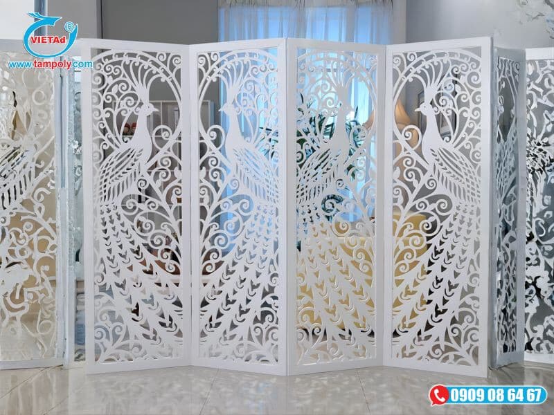 Tấm foam dày cắt cnc làm vách ngăn 