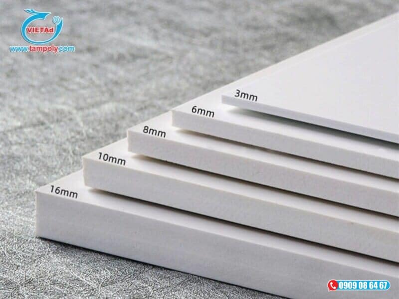 Ưu điểm của tấm nhựa pvc foam