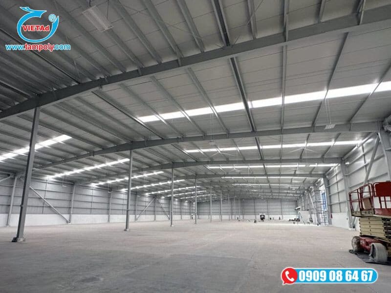 Tấm panel cách nhiệt trần nhà cho kho xưởng