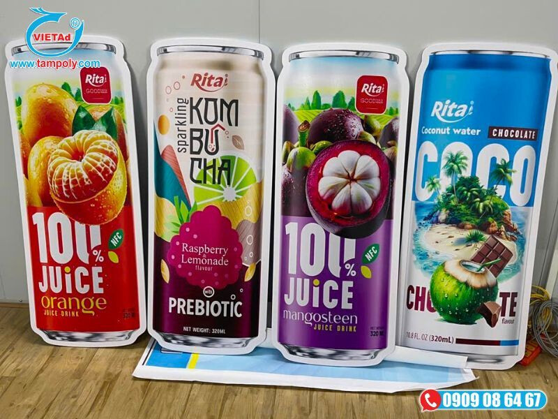 Tấm formex làm mô hình lon nước 