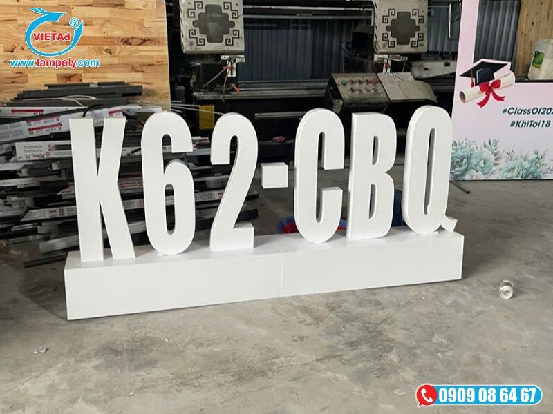 Tấm foam làm chữ nổi 