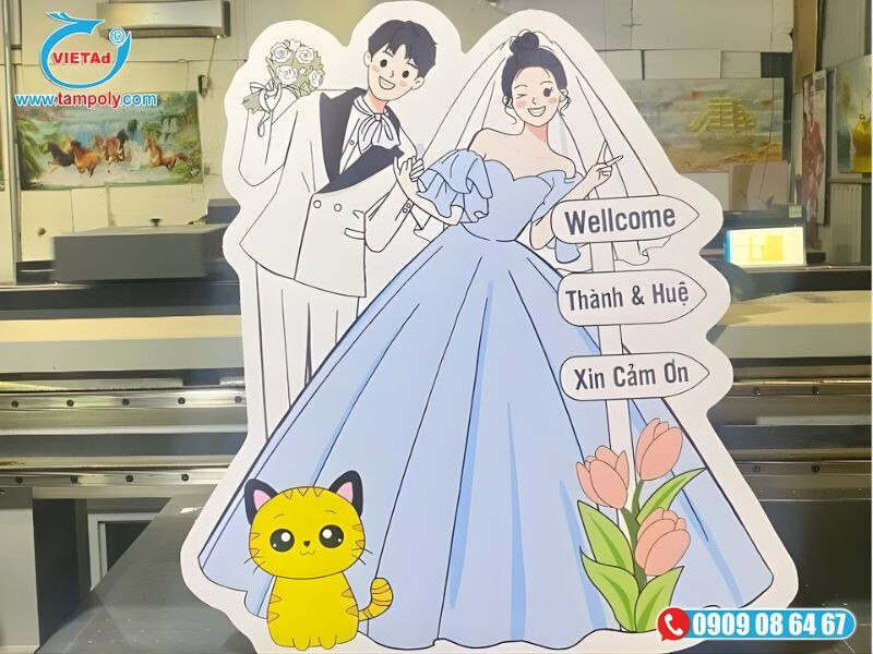 Mô hình checkin tại đám cưới 