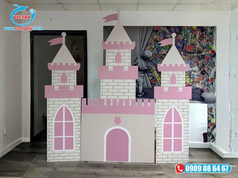 Backdrop trang trí phòng bé gái 