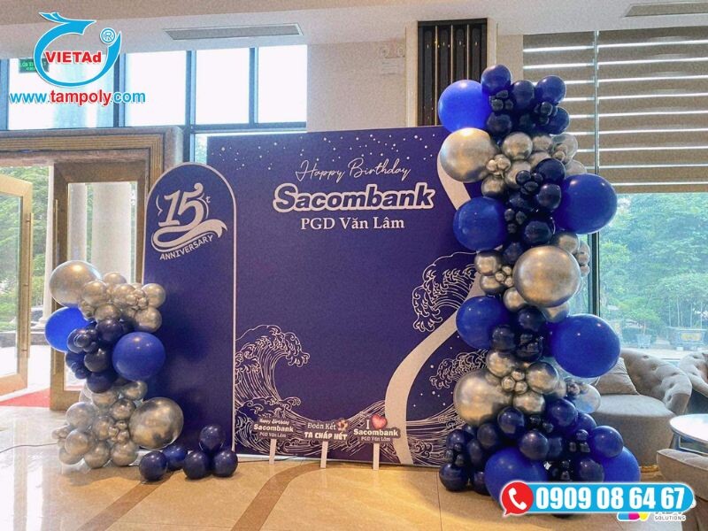 Tấm formex gia công làm backdrop checkin