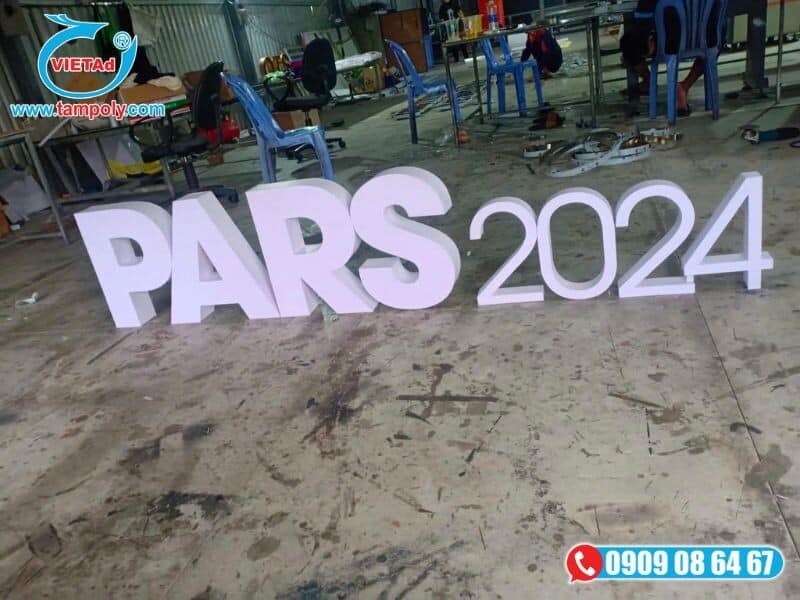 Chữ nổi được gia công từ tấm nhựa pvc foam TP. HCM