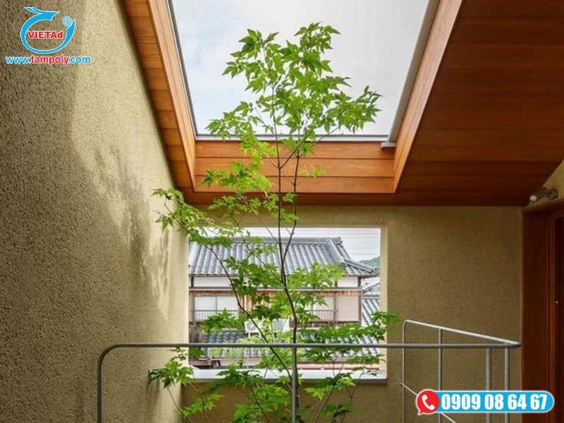 Ứng dụng tấm poly 20mm trong thi công mái che