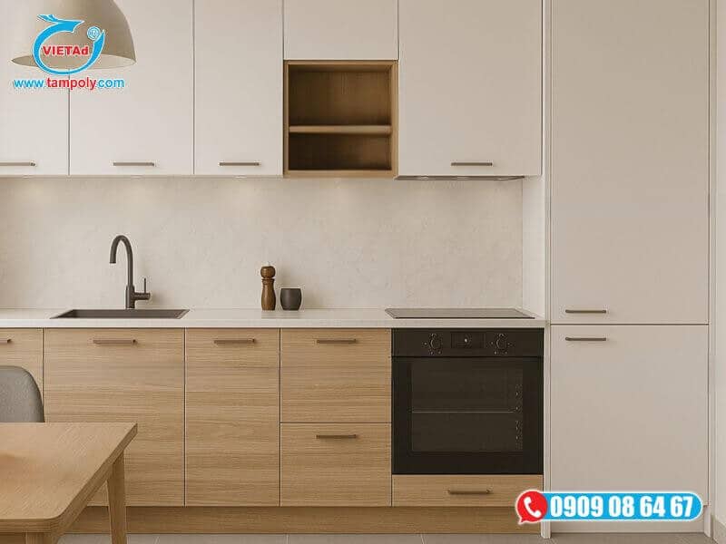 Tấm foam Pima lắp đặt trong không gian bếp