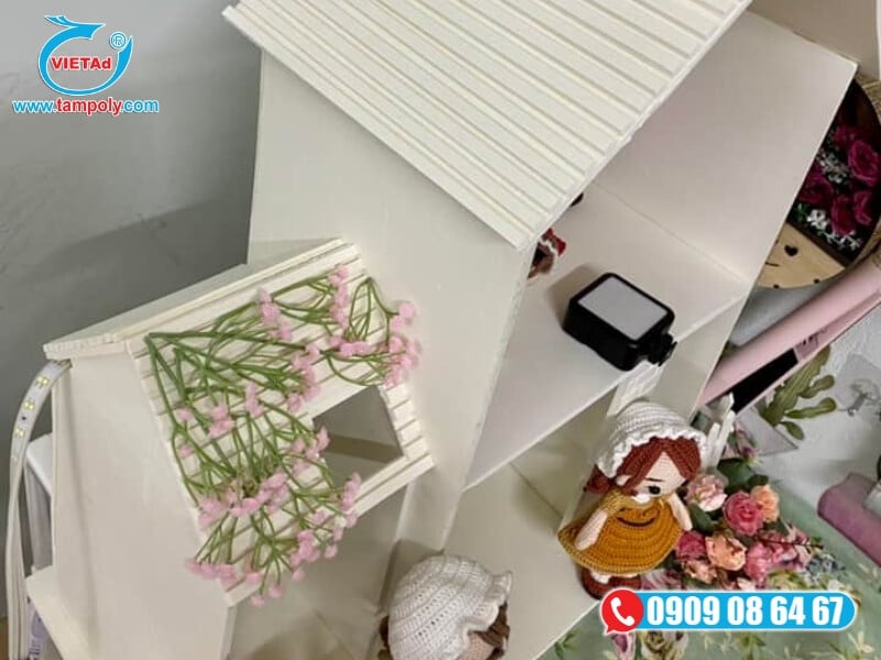 Nhà mô hình, nhà búp bê làm bằng formex 5mm