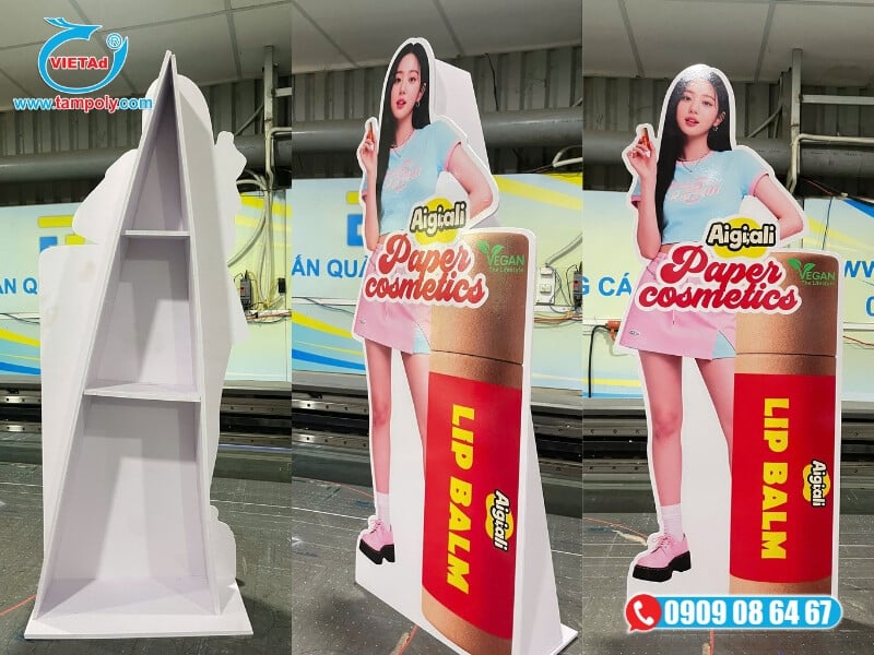Tấm foam được cắt bế làm mô hình, standee