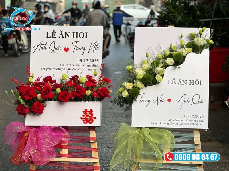 Tấm Formex 4.5mm gia công CNC làm bảng trang trí lễ cưới